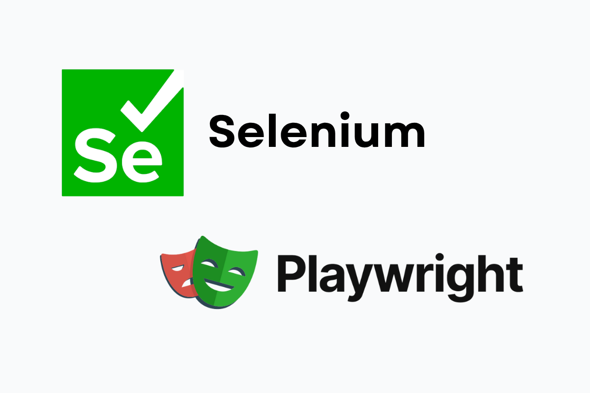 Logos for Selenium, Playwright, and Cypress